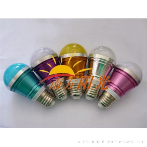 3W Colorful LED Light Bulb